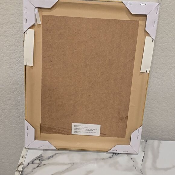 Design District Glam Sparkle Louis Vuitton Hand Embellished Framed Wall Decor - Picture 9 of 9